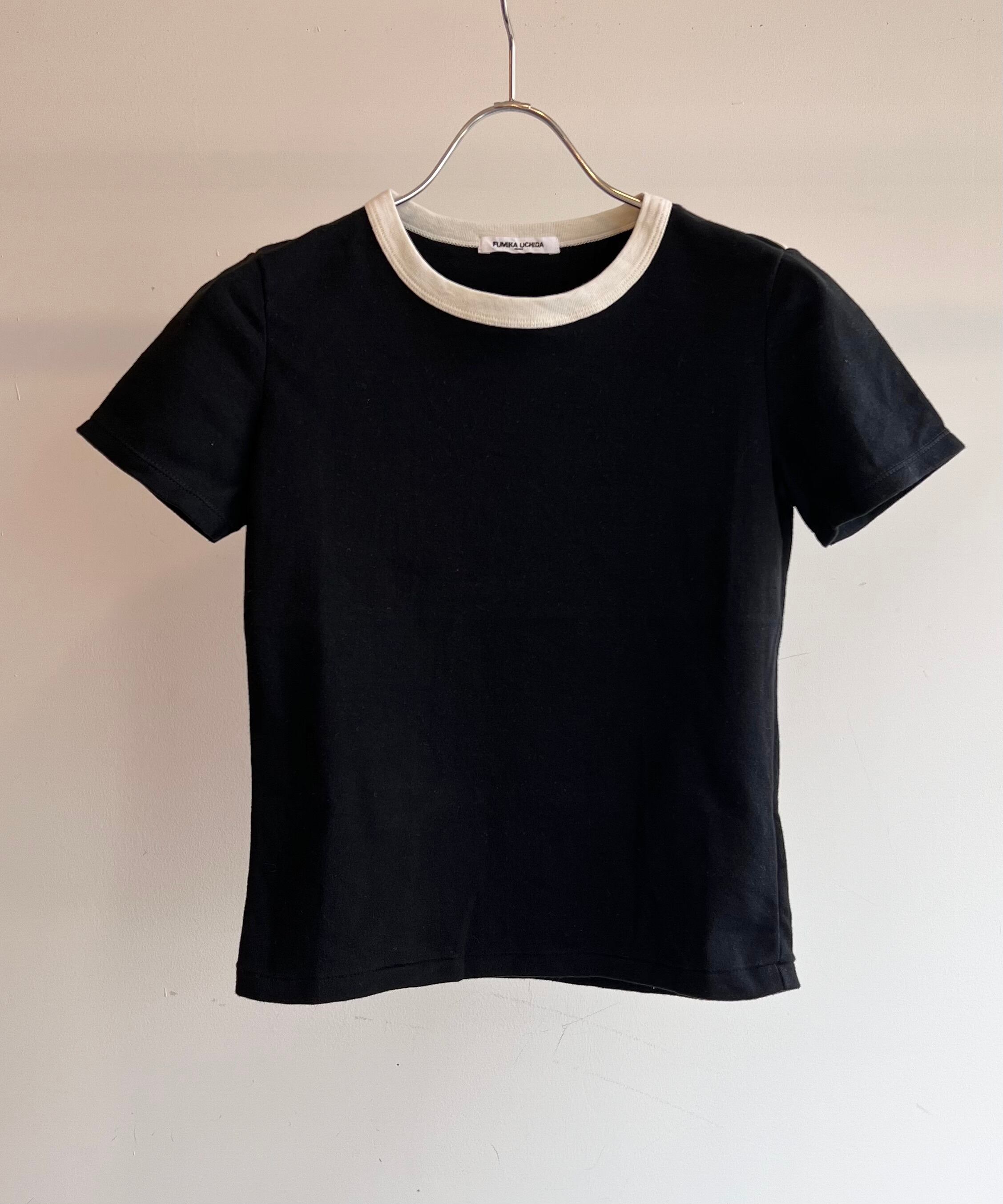 FUMIKA_UCHIDA/FU-T-CS001 TRIMMED DOUBLE NECK TEE | AfterSchool 
