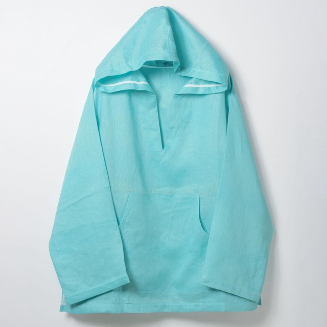 zampuメキシカンパーカー (Leftover fabric Mexican hoodie) -turquoise-