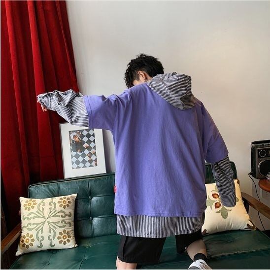 全3色 カットソー ビッグシルエット ロゴ カジュアル メンズ