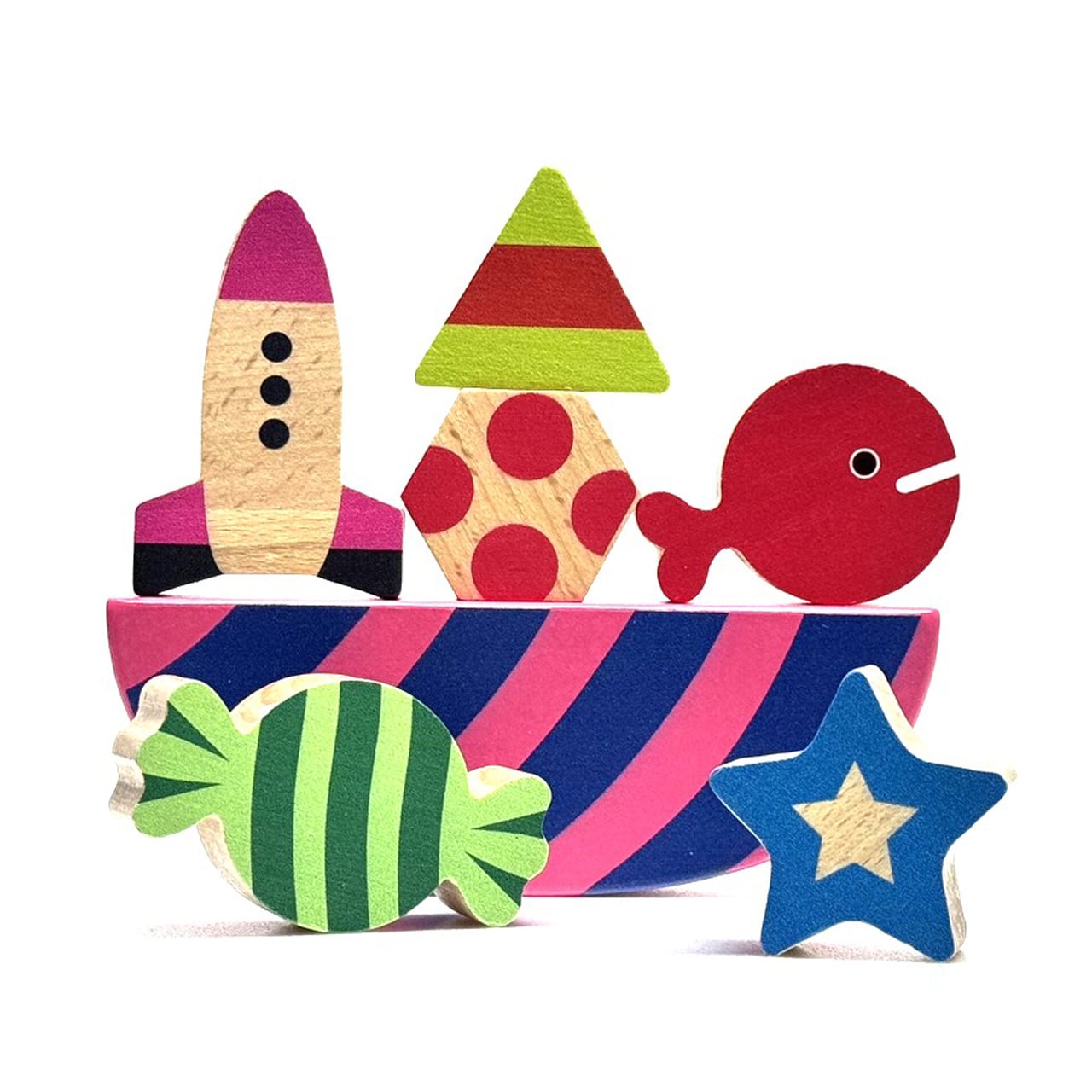 絵本のつみき「きんぎょがにげた バランスセット」