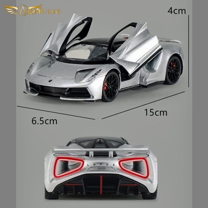 ロータス EVIJA エヴァイヤ 1/32 ミニカー 全3色 ライト点灯 合金