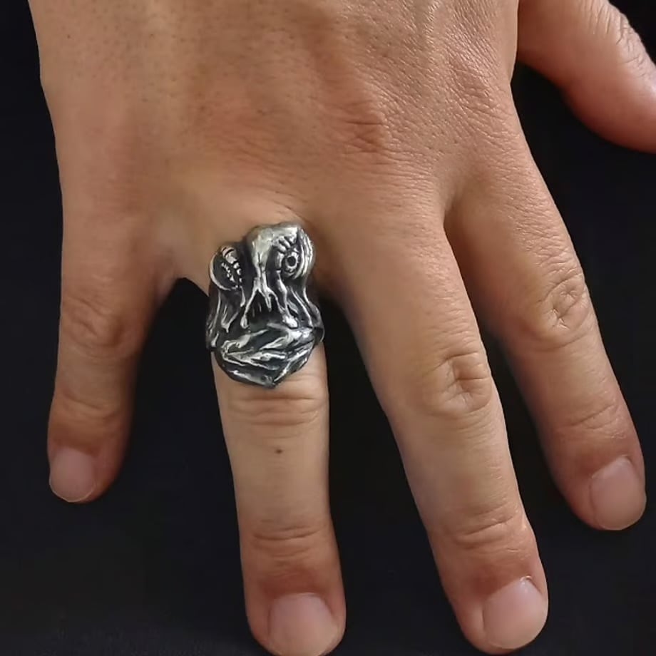 haraKIRI リング ２１号 ゴジラ haraKIRI ハラキリ ヘドラ シルバーリング Silver Jewelry