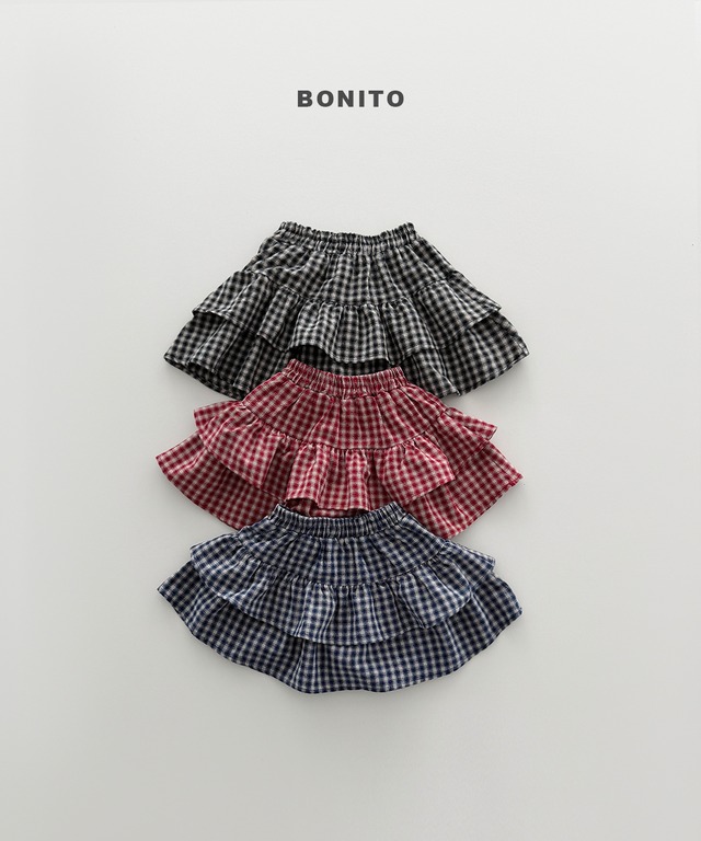 check can can skirt【BONITO】※10月上旬〜中旬発送予定