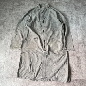 50s CHALON ごま塩 ブラックシャンブレー ホスピタル アトリエコート