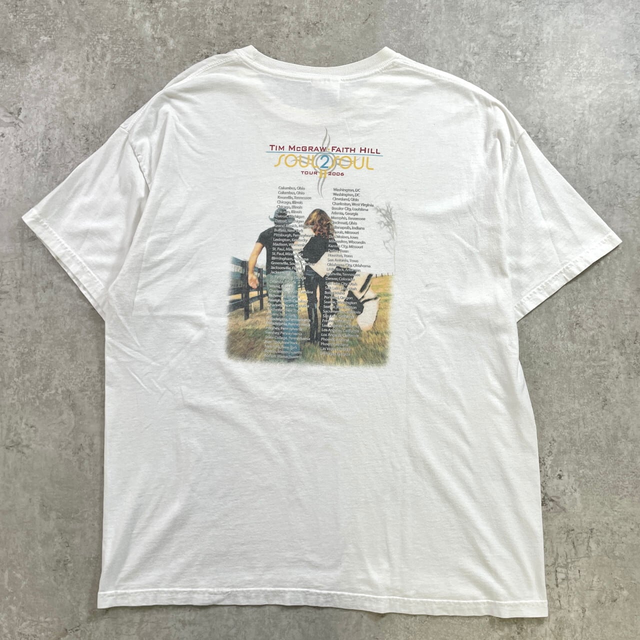 00年代 TIM McGRAW & FAITH HILL フォトTシャツ ツアーTシャツ ティム