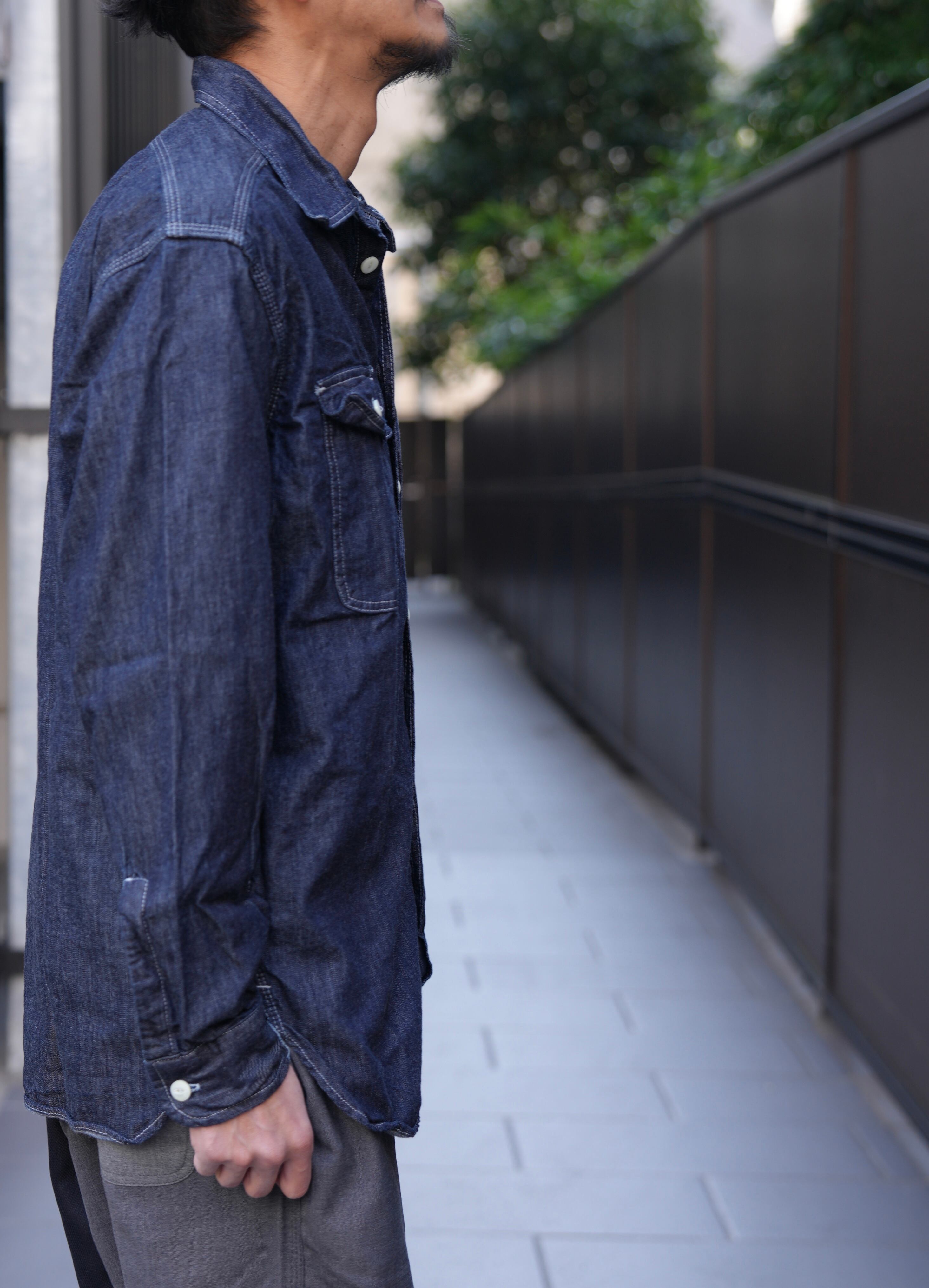 KENNETH FIELD(ケネスフィールド) /CIGER SHIRTS -INDIGO-(KF-3) | Signs