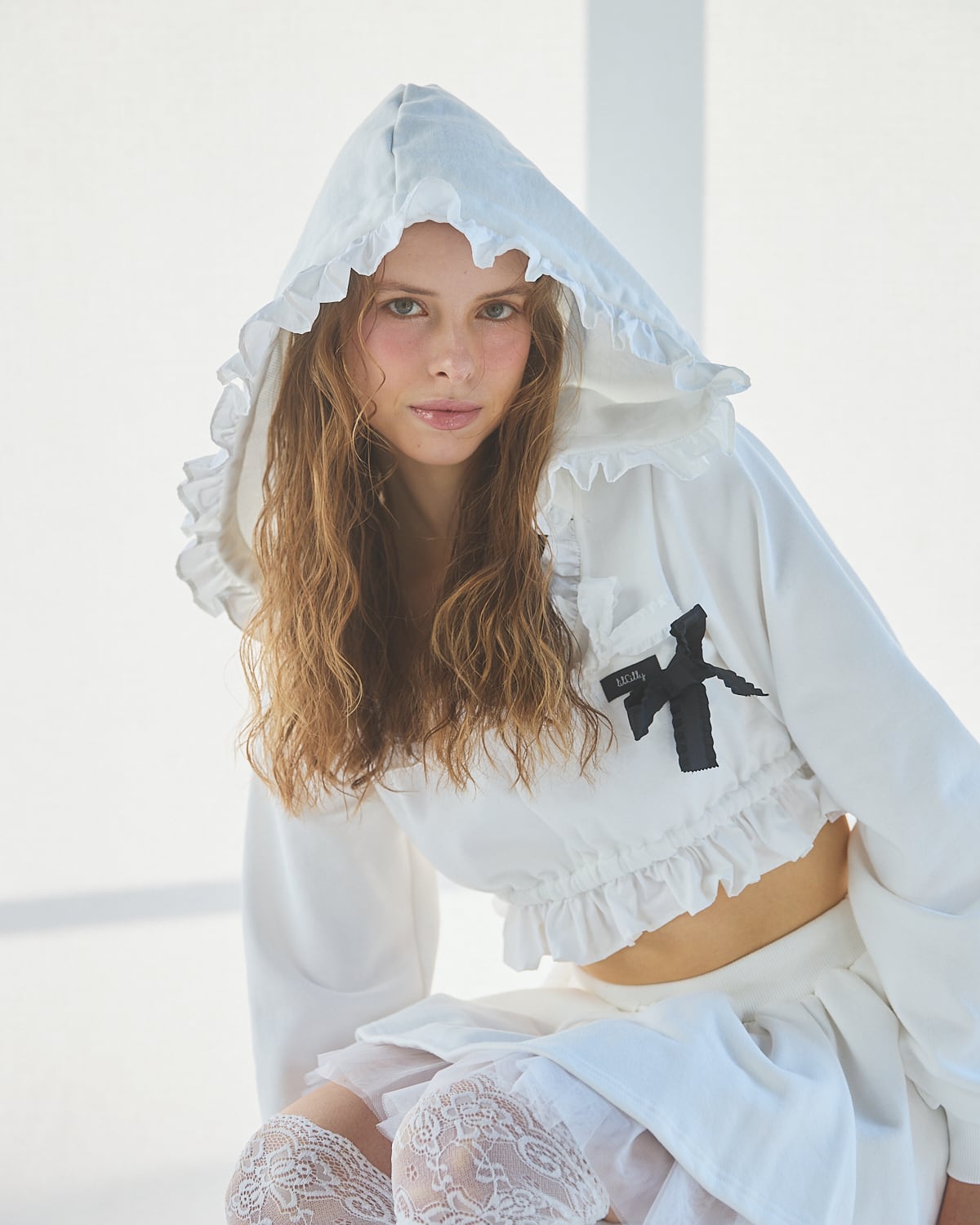S/S フリルスウェットパーカー | lilLilly official webstore