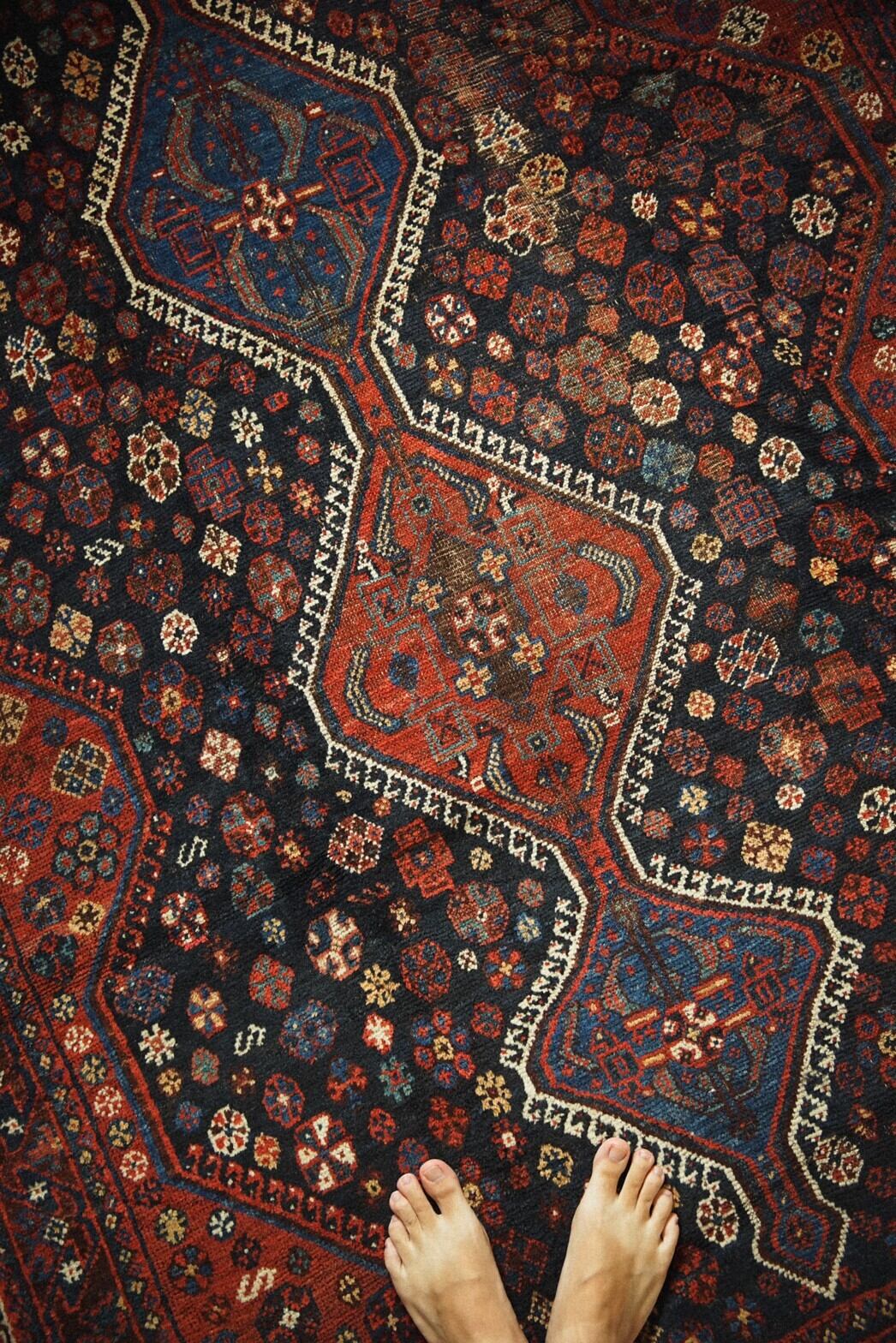 417-Antique Khamseh rug | PAY ID