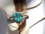 White Water turquoise Eagle Feather Bangle