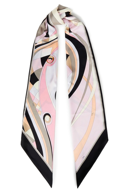 【EMILIO PUCCI】 プリントシルクツイル スカーフ 211000042