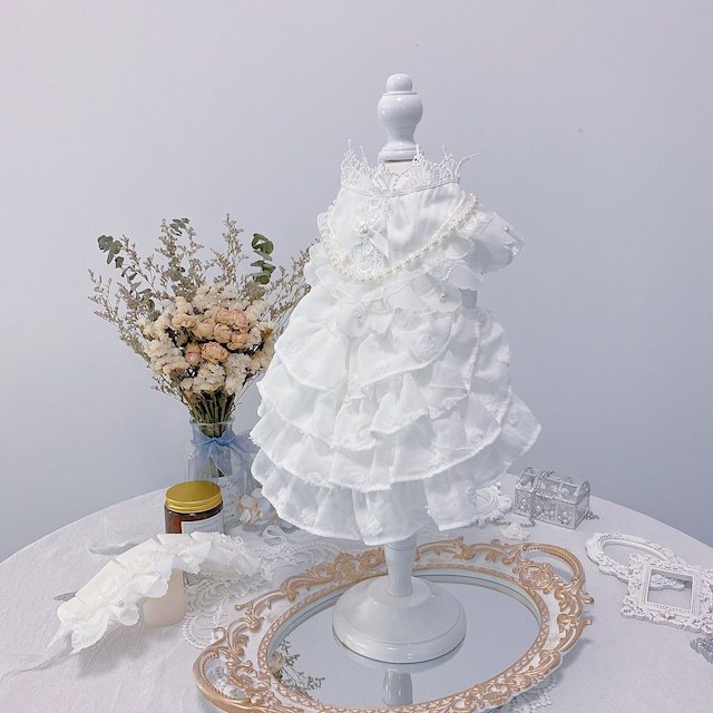 ホワイトティアードフリルワンピース　00893