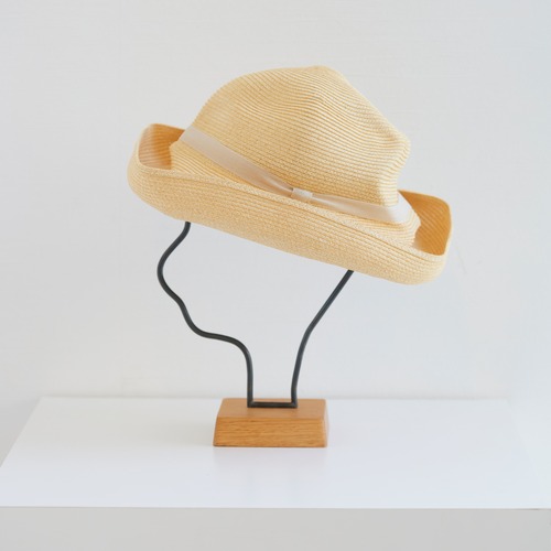 mature ha.(マチュアーハ)/mature ha.BOXED HAT 11cm brim organdy ribbon/natural