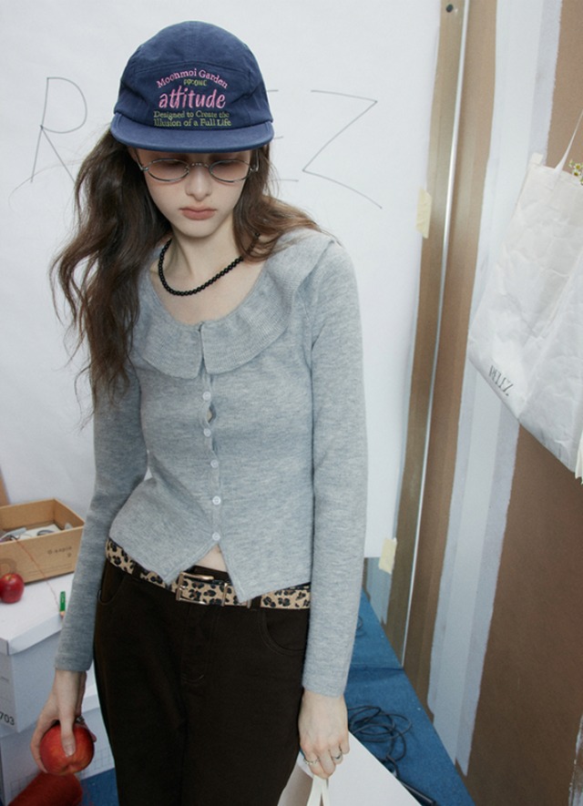 ラウンドカラーニットcd