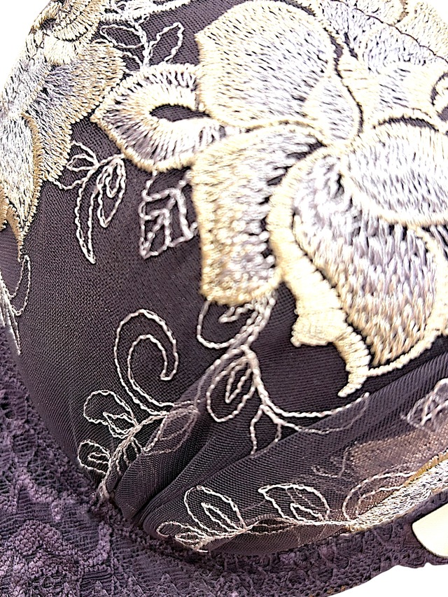 BCDカップ【959600パープル】大人レース美胸ブラBCD