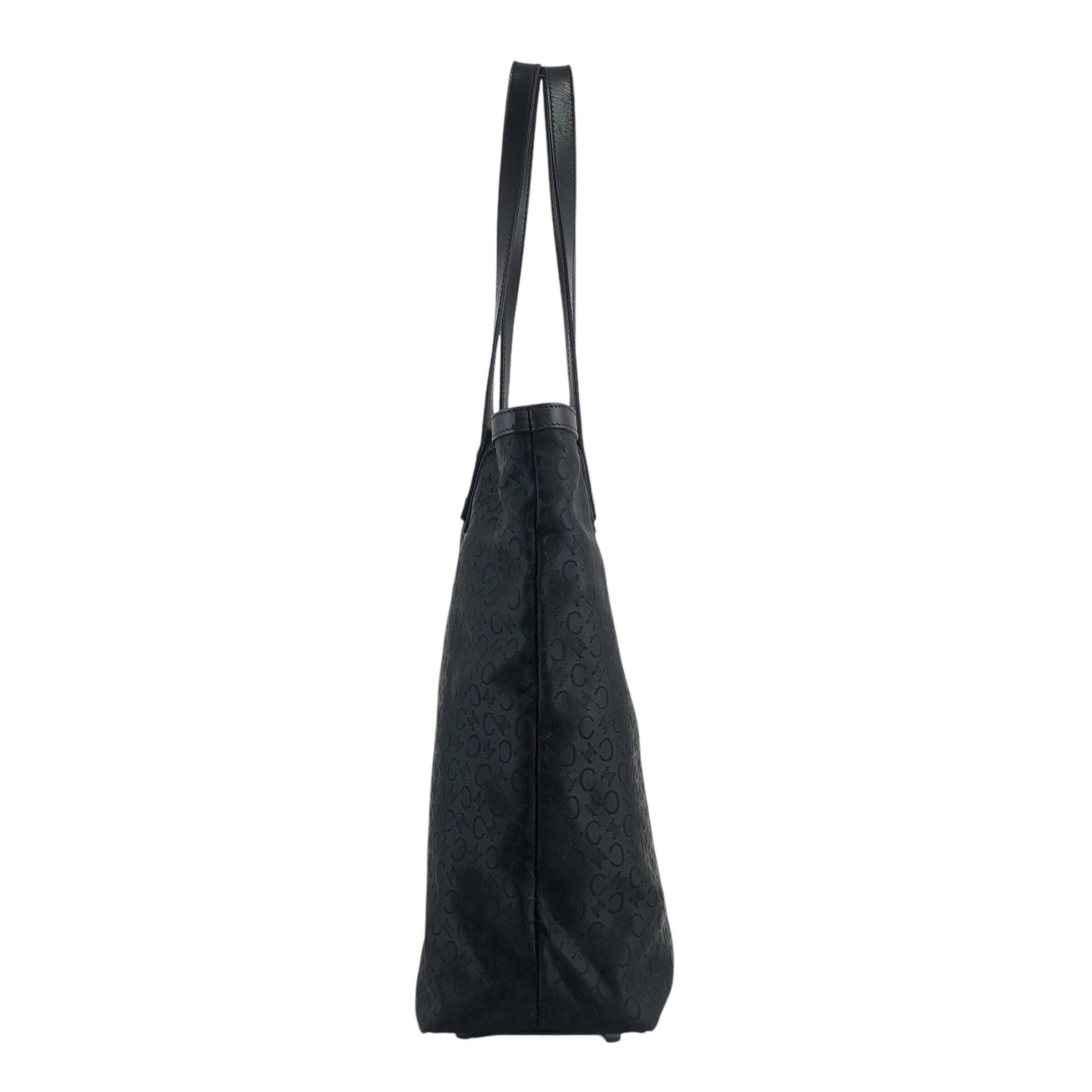CELINE(セリーヌ) Cマカダム トートバッグ ハンド 黒 ブラック CELINE セリーヌ Cマカダム トートバッグ ブラック ファブリック