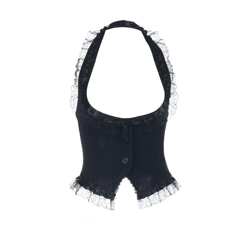 Lace halter bustier r0180