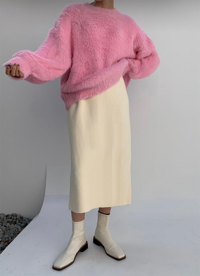 mienne　H-line Knit Skirt