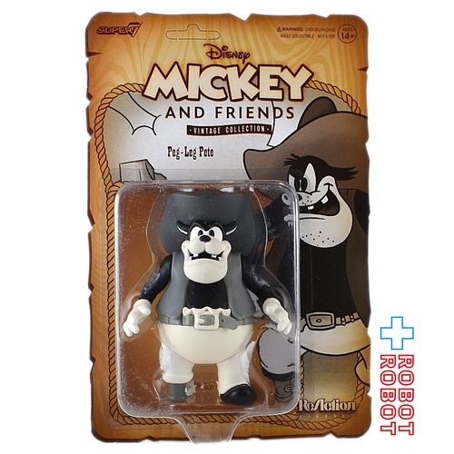 リ・アクション ディズニー ミッキー&フレンズ ヴィンテージコレクション シリーズ3 ペグレッグ ピート 3.75インチ アクションフィギュア 未開封
