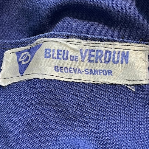 50-60s フェード VERDUN コットンツイル フレンチワークジャケット 詳細写真2