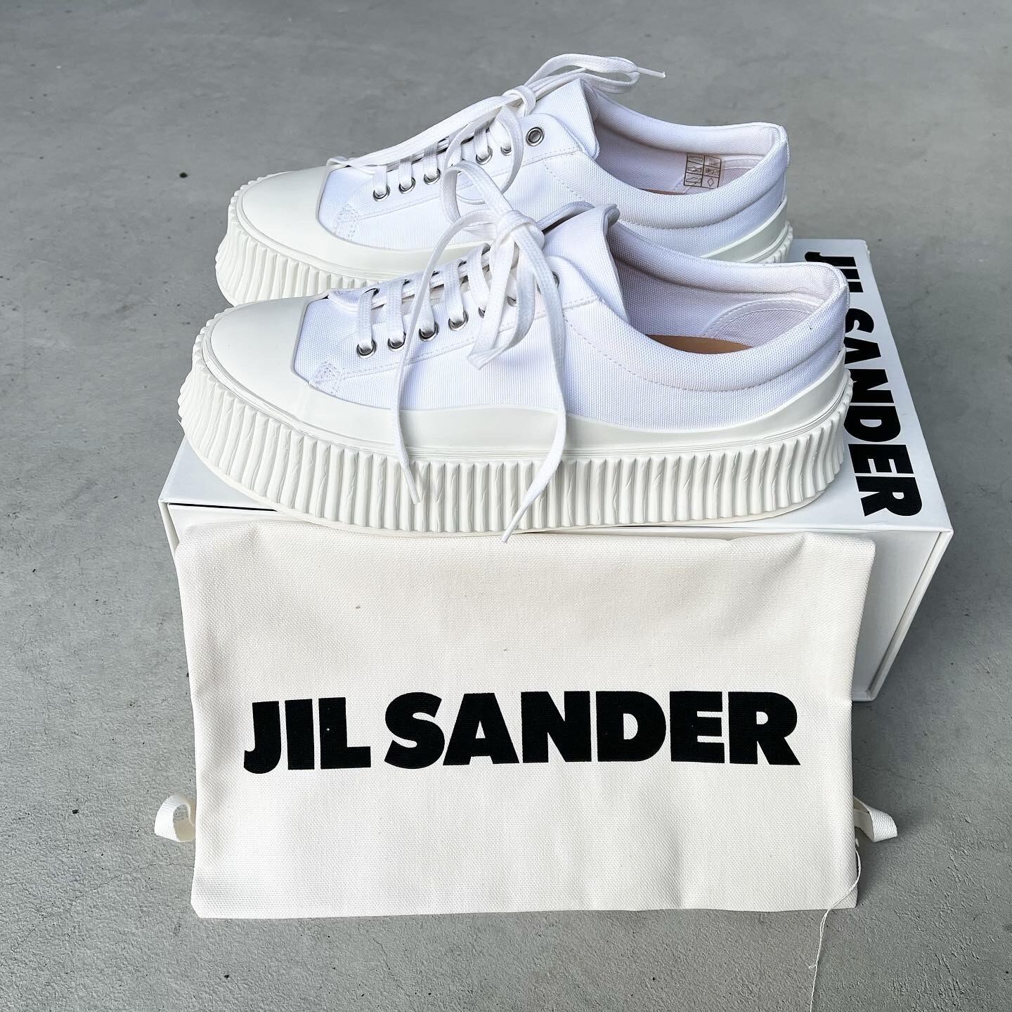 ジルサンダー Jil Sander プラットフォームスニーカー キャンパス