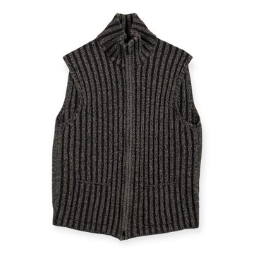 NEW] COLD BREAKER 別注 VNECK ZIP WOOL VEST (BLACK) | Pay ID