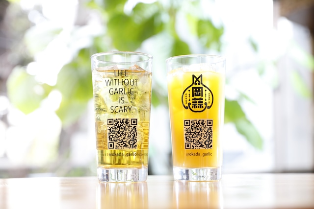 オカダガーリック × YU SUDAさん 【OKADA GARLIC LOGO &LIFE WITHOUT GARLIC IS SCARY.SOUR TUMBLER】