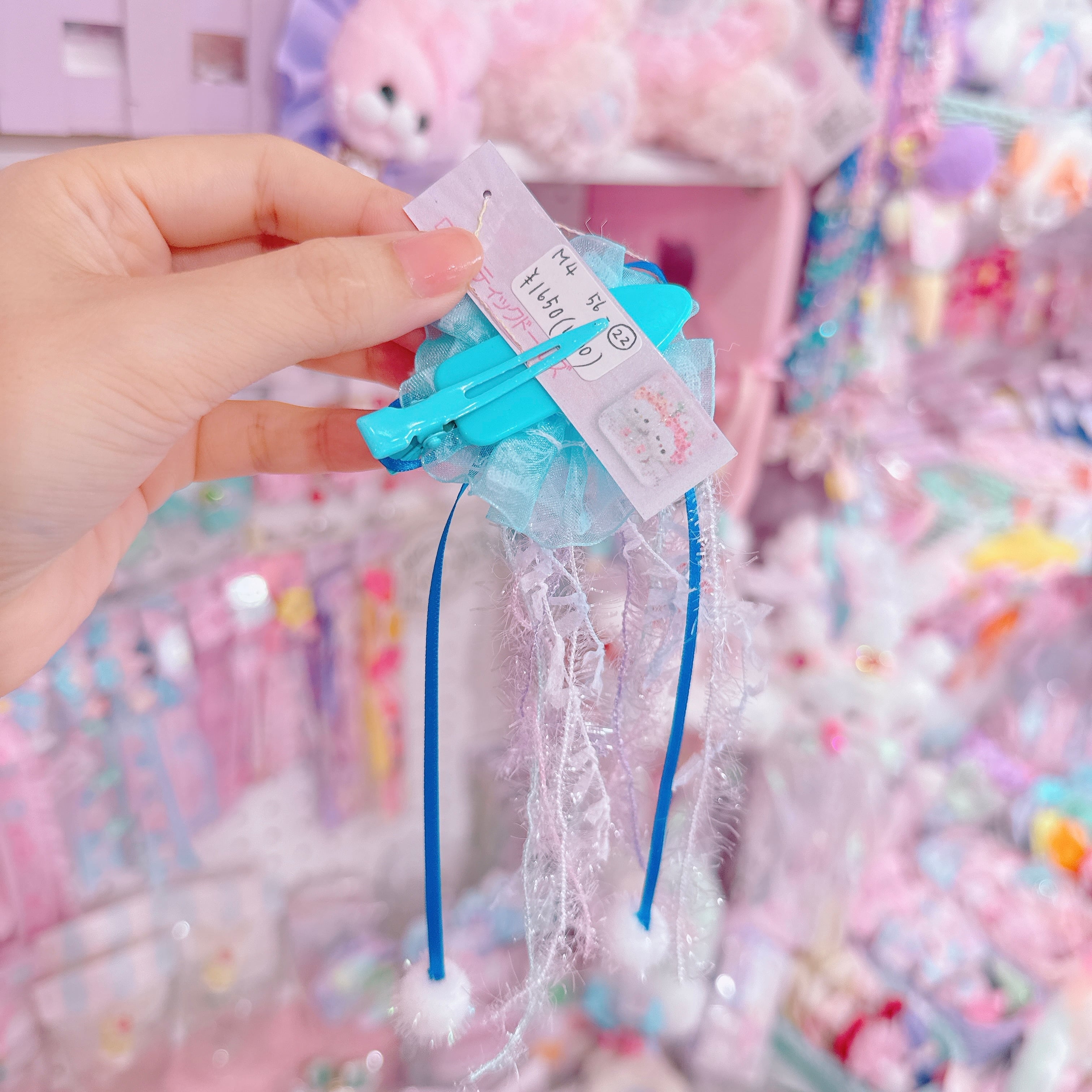 【M4】56-22くまマスコットヘアクリップ