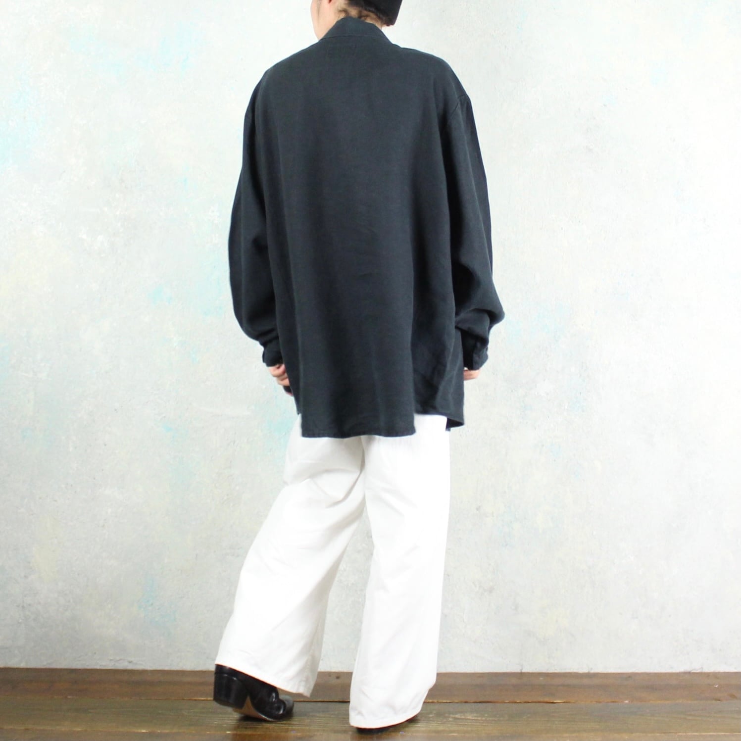 FLAX オーバーサイズ ブラック フラックス リネン デザイン
