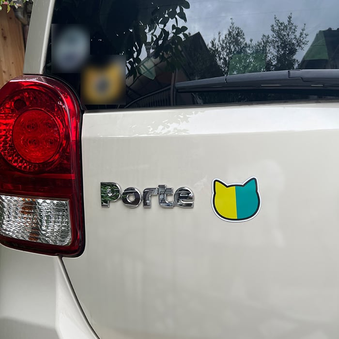 マグネット】車用サイズ ドラネコ ドライブレコーダー録画中 | 肉球