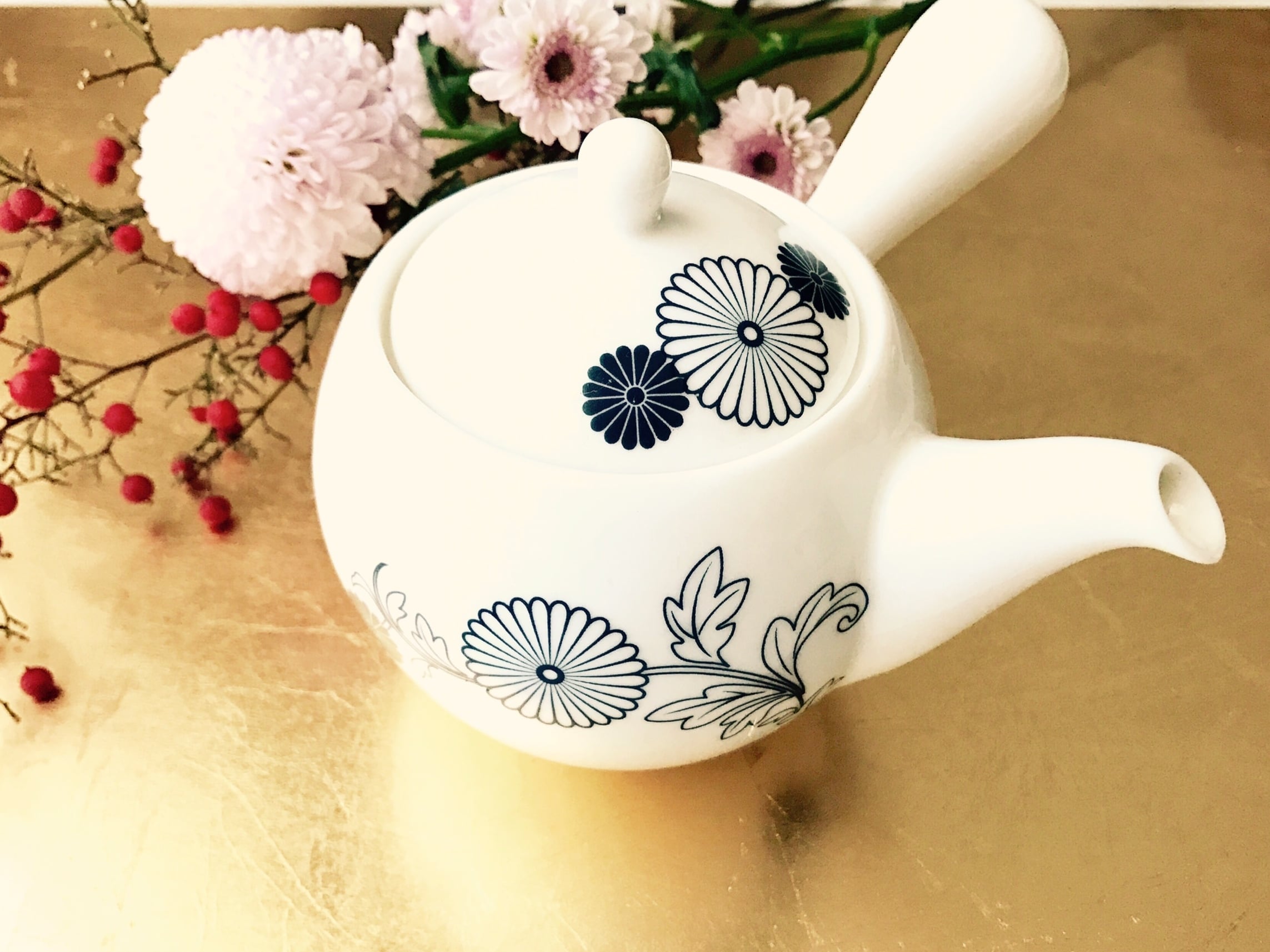 和の花転写紙 藍色 A3サイズ（ポーセリンアート用転写紙