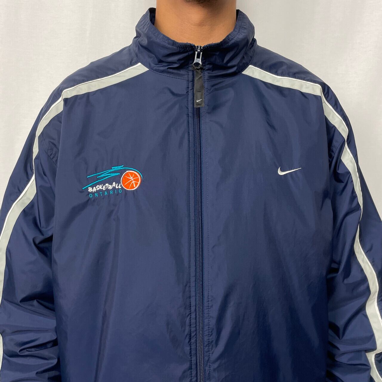 00s NIKE ナイキ トラックジャケット Lサイズ ワンポイント刺繍