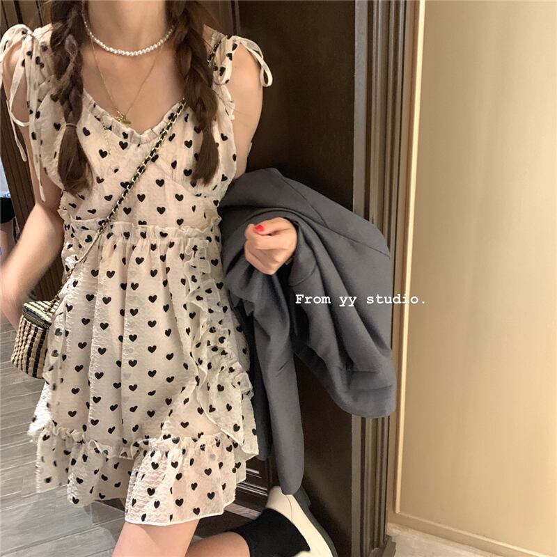 スタイルウェストスリムドレス サマープリントスカート 夏物 モンロー89319369419