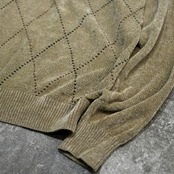 haggar argyle pattern chenille knit