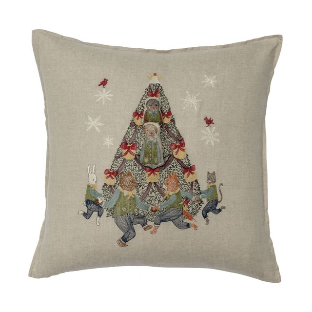 CORAL&TUSK [Rocking Christmas Tree Pocket Pillow] 50x50cmドール付きクッション (コーラル・アンド・タスク)
