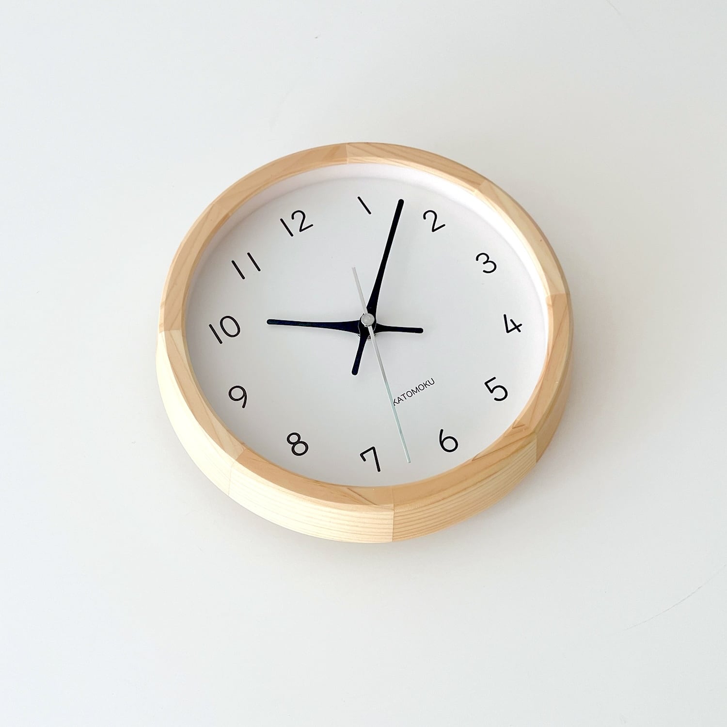 KATOMOKU muku clock 13 ヒノキ km-130HI 掛け時計 | 加藤木工株式会社