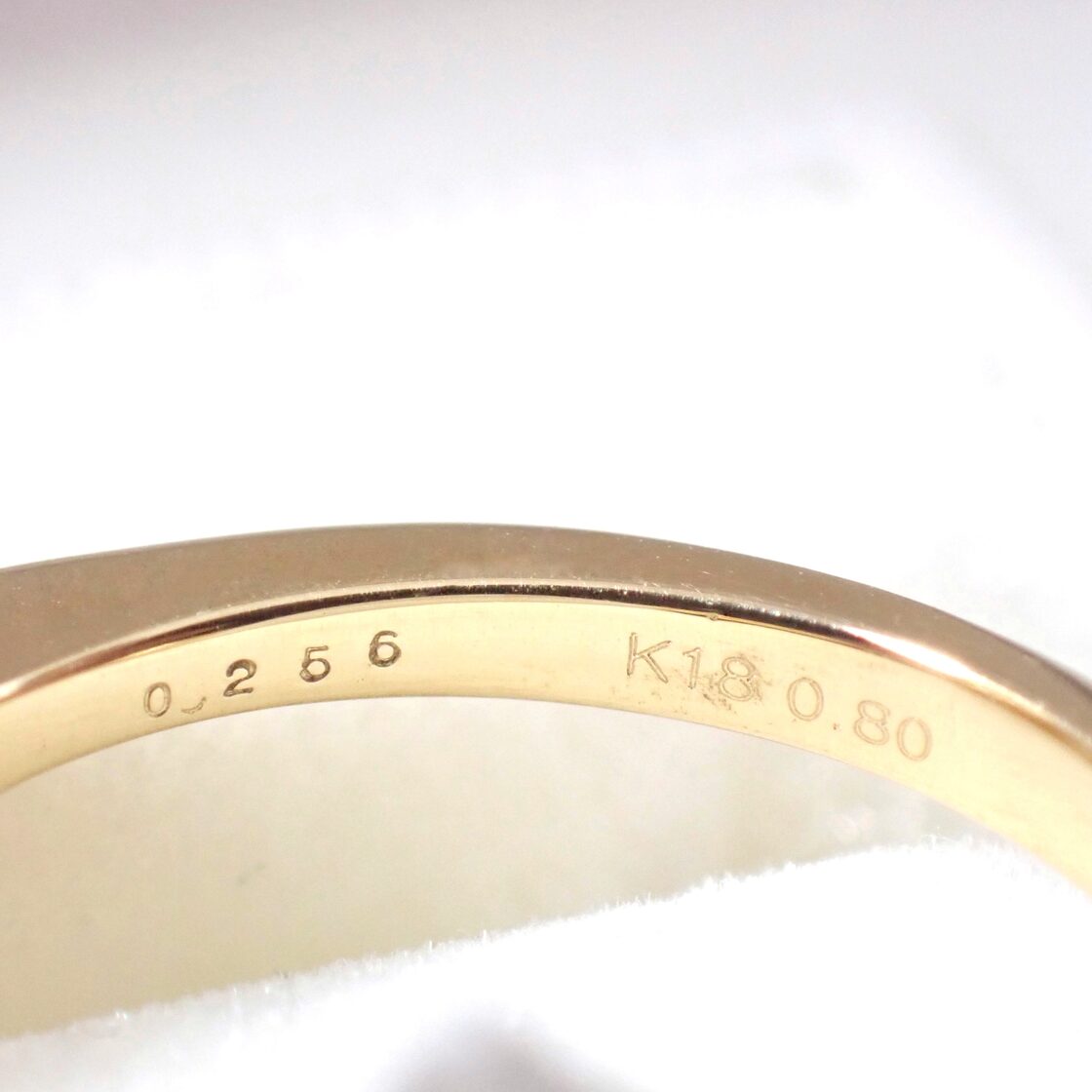 Made in Japan】K18 ゴールド 0.256 Fancy Deep Brown Orange Diamond 