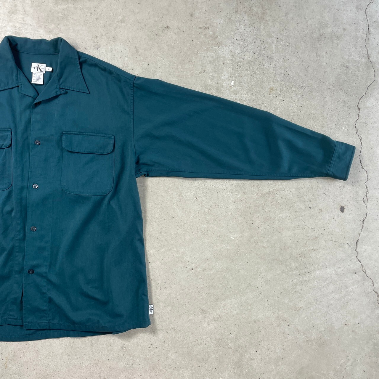 90年代 Calvin Klein Jeans カルバンクライン オープンカラーシャツ 