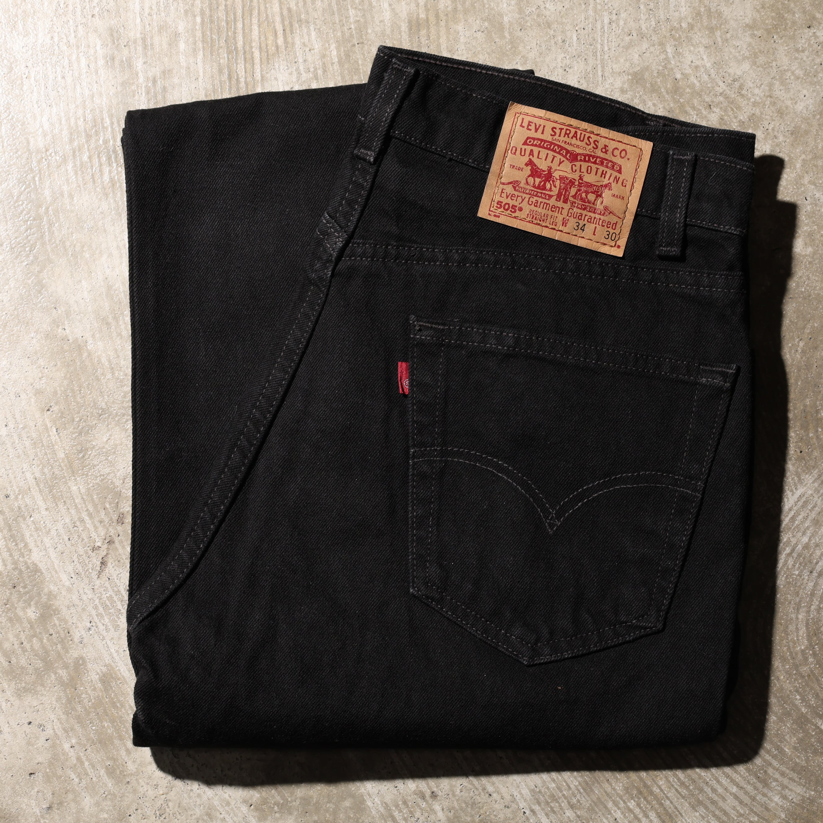 極美品 46 先染め 米国製 Levi's 70506 ブラックデニムジャケット G