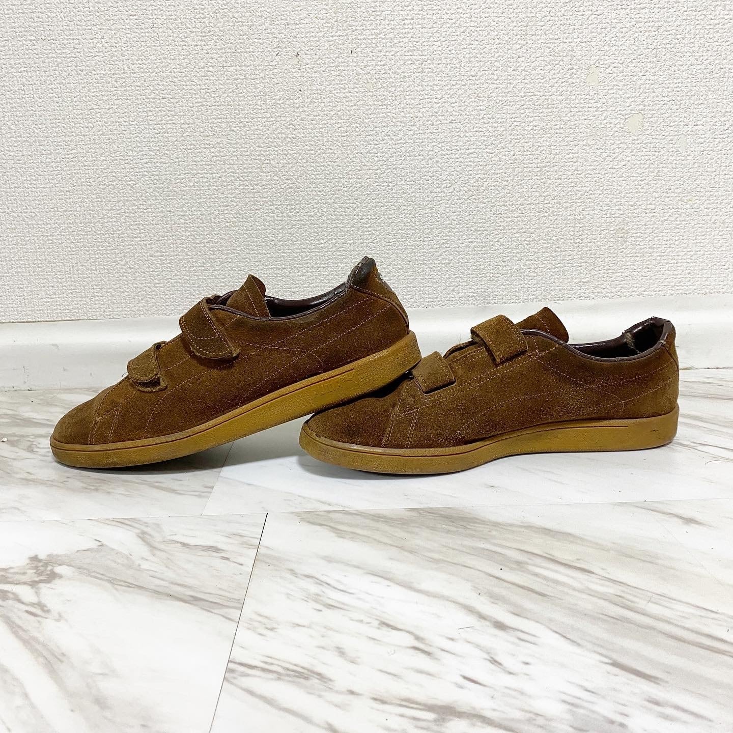 vintage 70s〜80s puma swede brown velcro sneaker﻿ | protocol