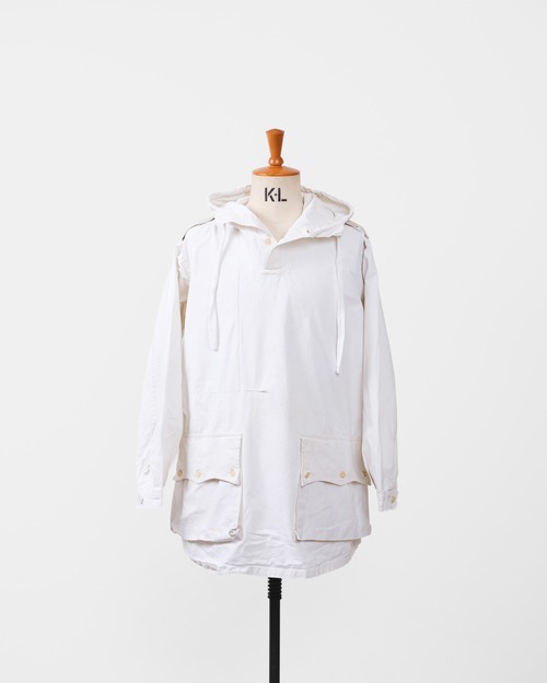 [1940's] "Swedish Vintage" M-39 Civilian Model White Cotton Snow Camouflage Parka