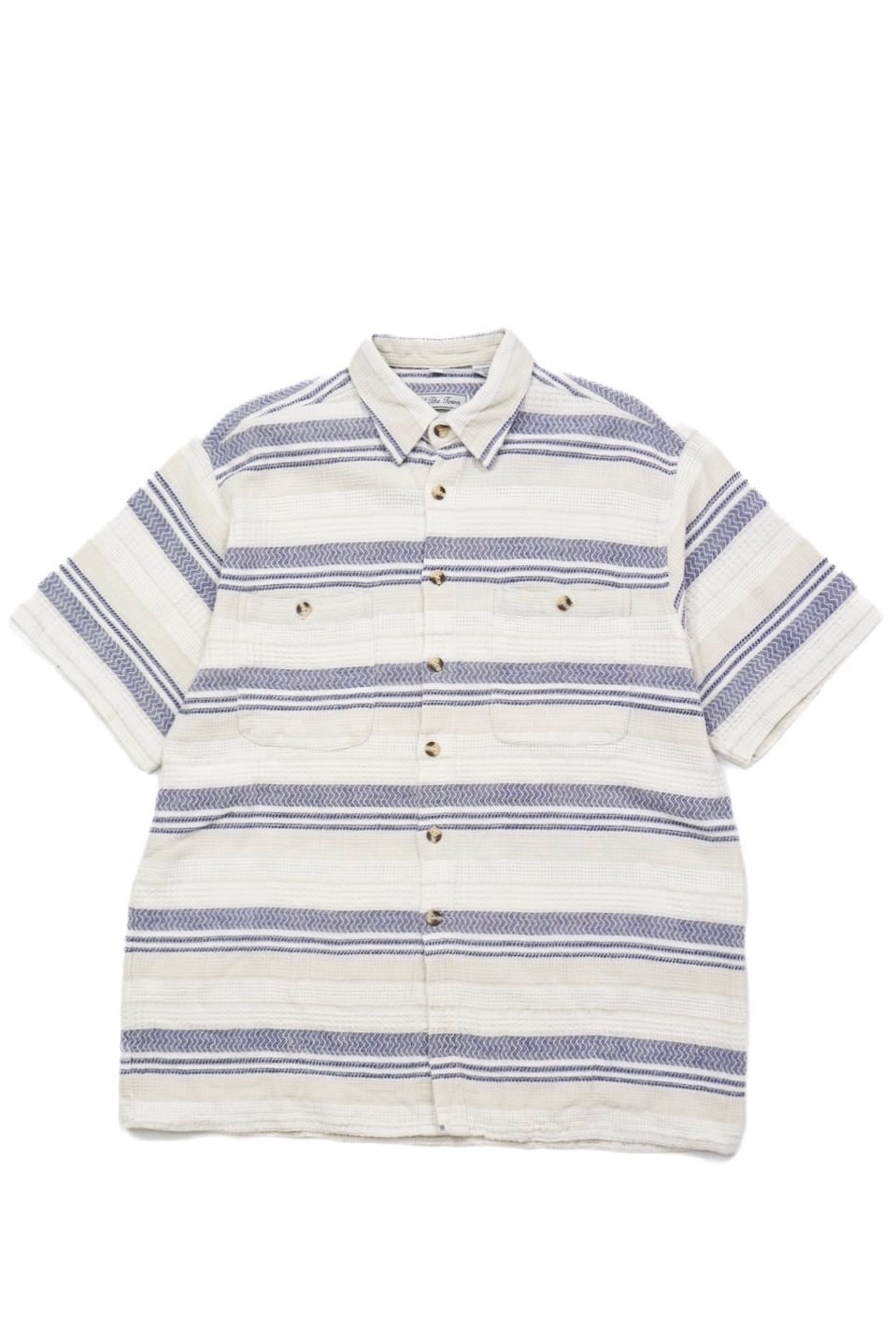 USED 90s EURO s/s border shirt