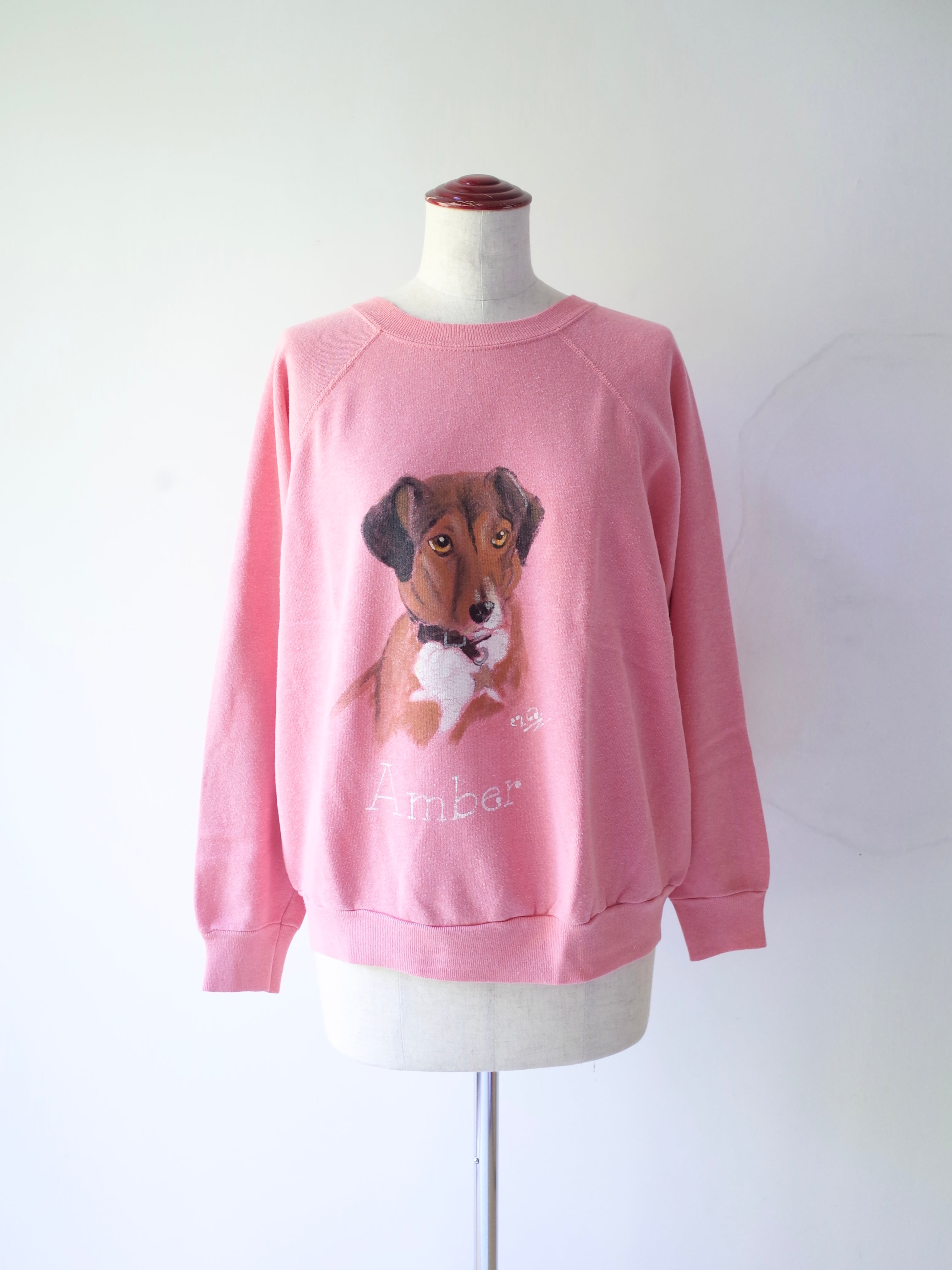 80-90s Hand Painted Dog Portrait Sweatshirt
