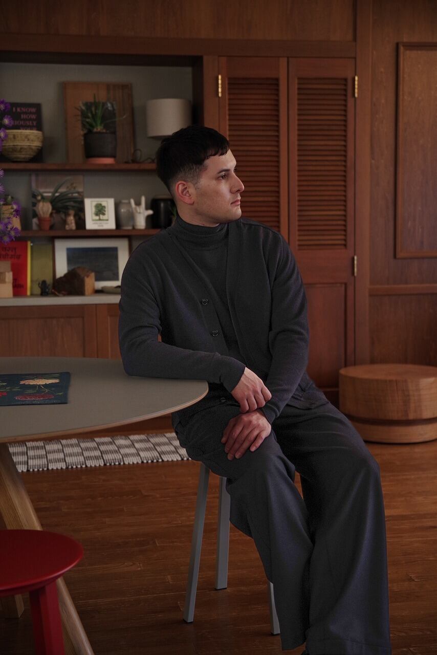 Worsted Merino Mock Neck C/D