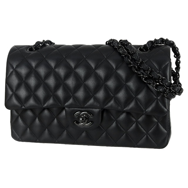 Unused CHANEL シャネル マトラッセ 25 ラムスキン ブラック A01112 ハンドバッグ ショルダーバッグ 未使用品
