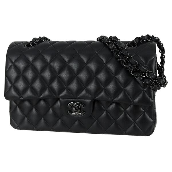 Unused CHANEL シャネル マトラッセ 25 ラムスキン ブラック A01112 ハンドバッグ ショルダーバッグ 未使用品