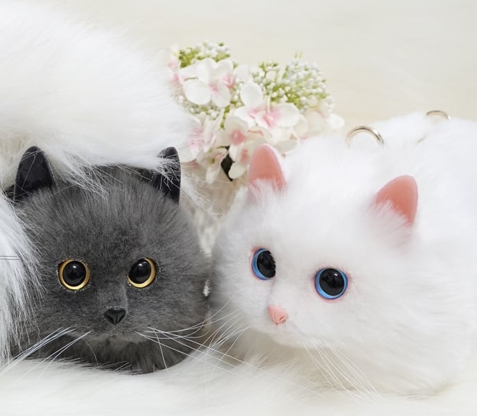 動画あり♪ゆめかわ♡ ふわふわ リアル猫ちゃん♪ ミニバッグ bag7