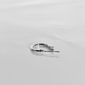 CROSS THIN HOOP / クロスシンフープピアス