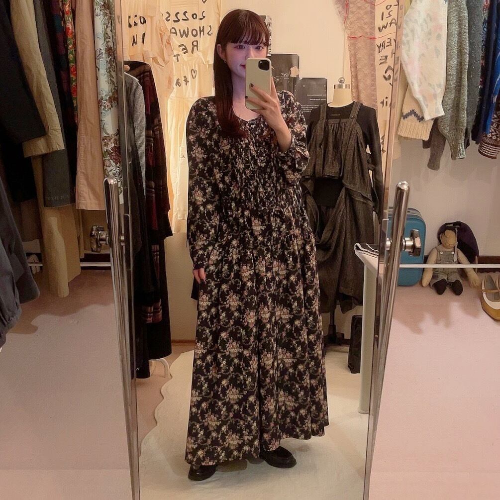 MAYSON GREY / mini flower waist ribbon one-piece