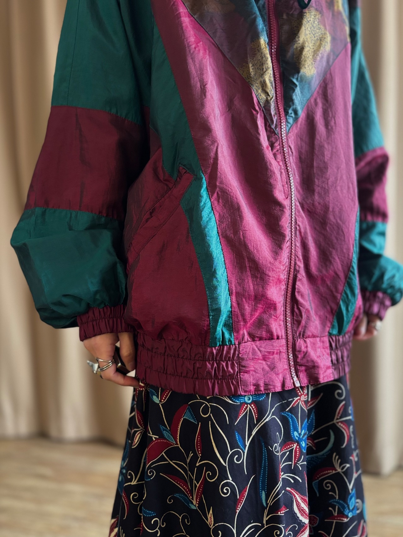 Dull color import nylon jacket-5171-3