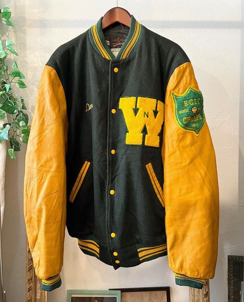 80's "MARGUARTS"varsity jacket【 L】